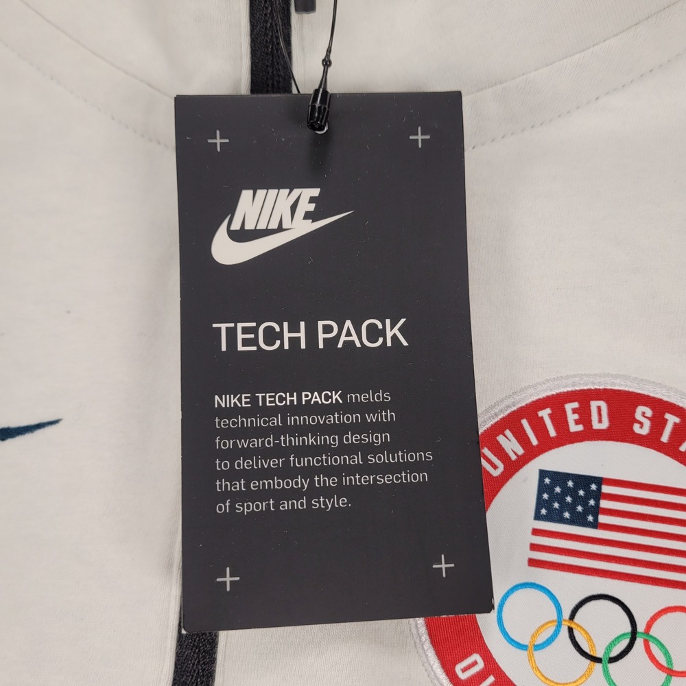 Nike Tech Pack Olympic Team USA Hoodie Pullover Jacket White Womens XL New Flaws - Picture 2 of 16
